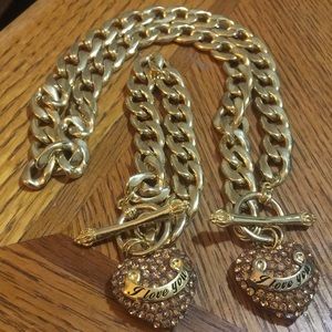 Metallic Bracelet and Necklace